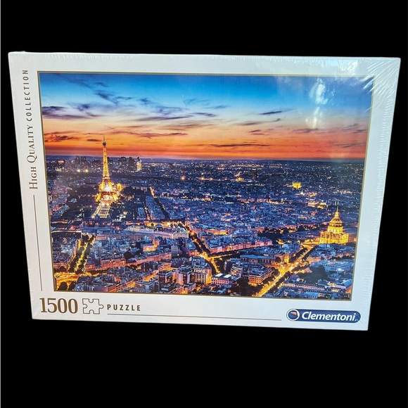 Clementoni 1500 Piece Puzzle Paris View 33 1/4” X 23 1/4” High Quality Sealed - Picture 1 of 7
